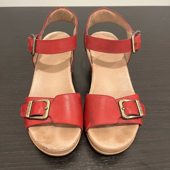 Dansko Women's Trinity Sandal Cayenne Red Comfort Size EU 38/ US 7.5-8 - Picture 6 of 12